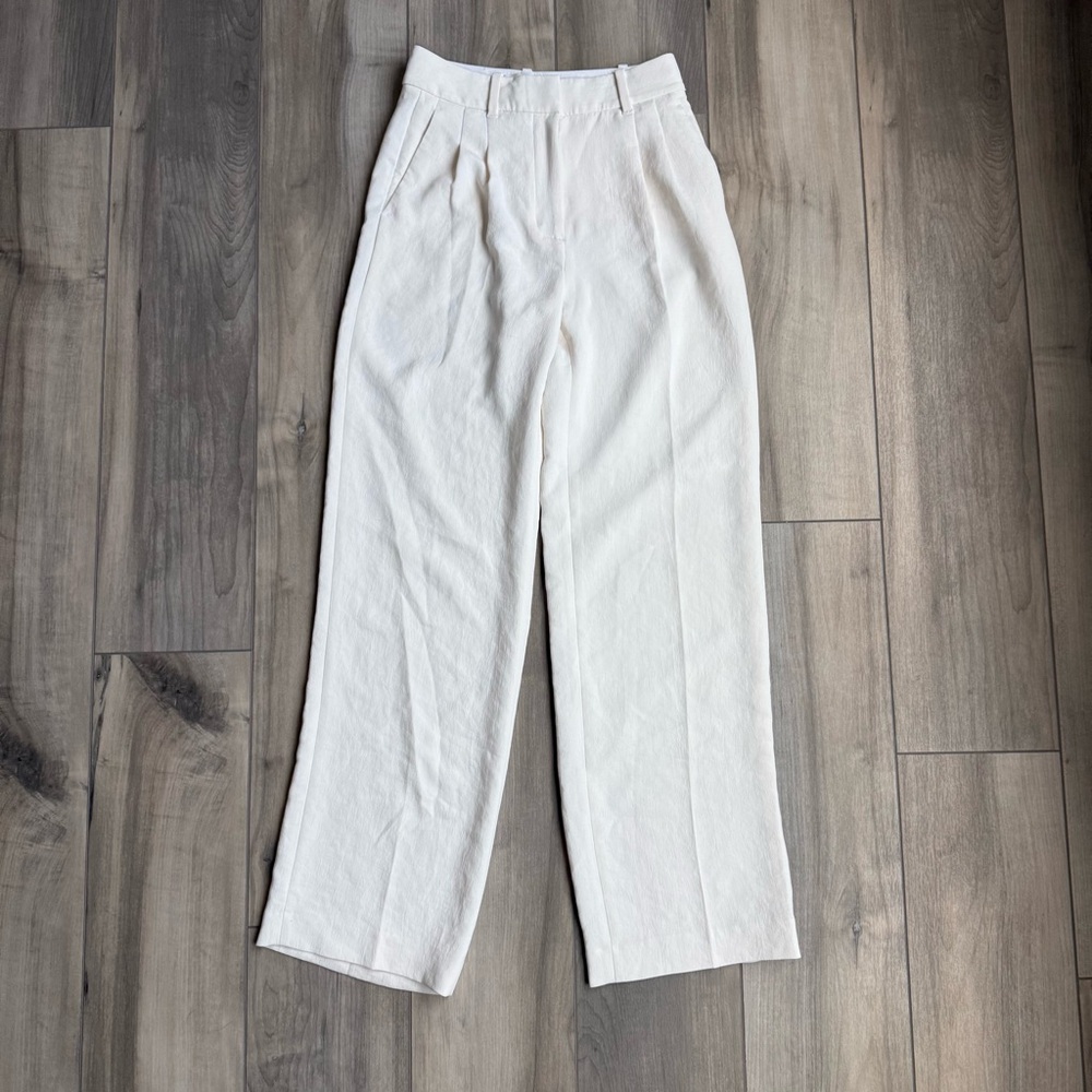 Elegant White Wide-Leg Pants